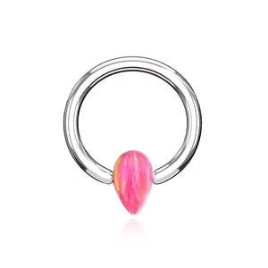 RING CON OPALE ROSA