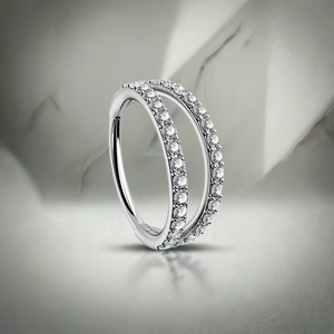 DOUBLE CLICKER RING WITH DIAMONDS