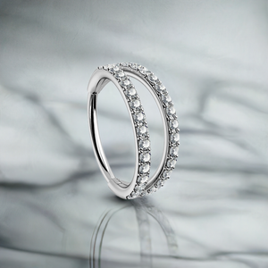 DOUBLE CLICKER RING WITH DIAMONDS